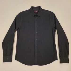 UNTUCKit Veneto WF Shirt Mens Medium Black Long Sleeve Button Down Regular Fit